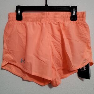 Under Armour NWT Orange Youth Athletic Shorts